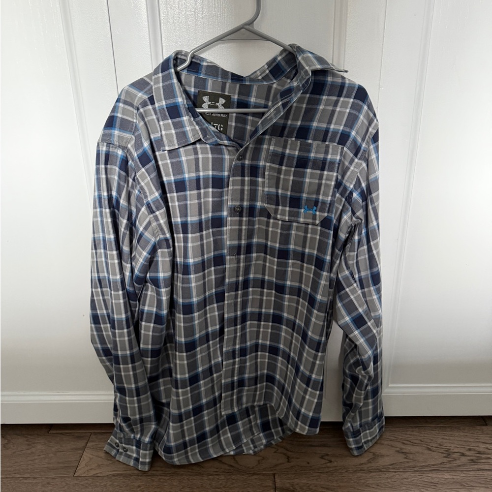 Under Armour Men’s Flannel Button-Down Shirt XL